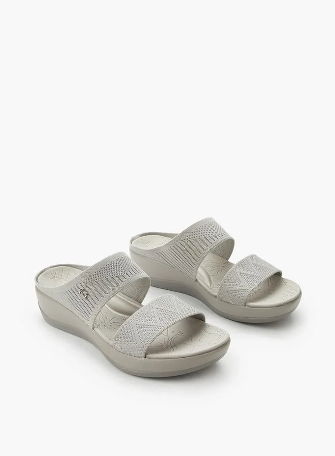 لو كونفورت صنادل بكعب عريض للنساء بحزام